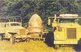 The Kecksburg UFO under the direction from the U.S. army was towed away on a flatbed truck.