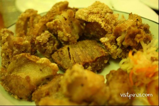 BAGNET - Famous in Vigan, town in Ilocos, dried pork belly, deep-fried and crispy