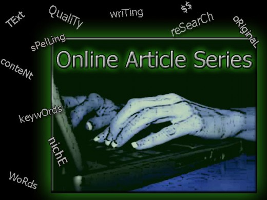 Writing Niche Cluster Articles takes dedication and research, so get use to Typing in the glow of your computer Screen!