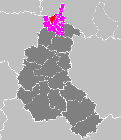 Map location of Rocroi