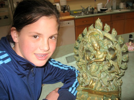 Tay and Shiva who is dancing on the demon