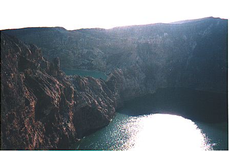 Multi-coloured lakes, Flores Island, Indonesia