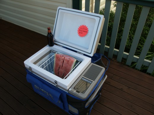 Ideal for extra drinks or a trip away from the caravan, fish you catch etc !