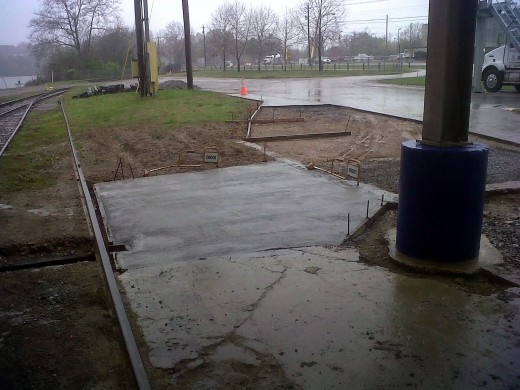 Randy and I poured some concrete after a spur of the moment decision. Two guys trying to pour 2 yards and beat the rain = 2 worn out guys.