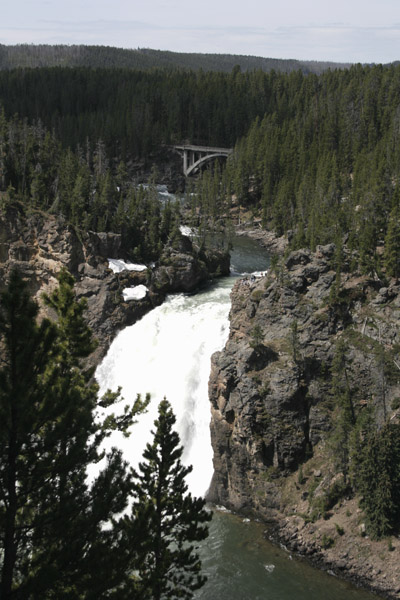 Upper falls at Yellowstone