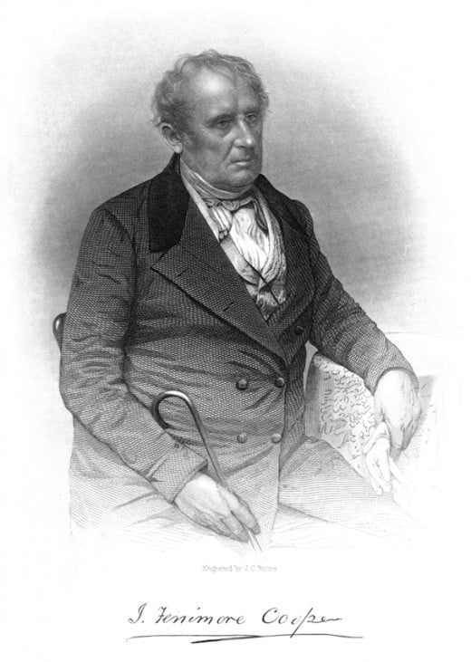 James Fenimore Cooper, engraving by J. C. Buttre