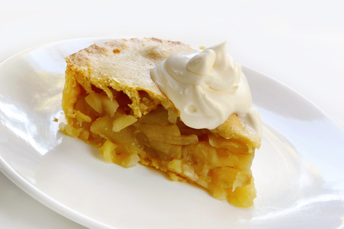 Apple Pie with Cream. Image:  Robyn Mackenzie|Shutterstock.com