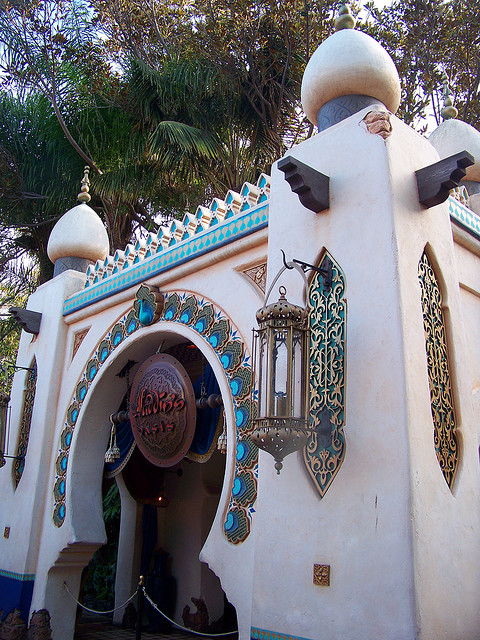 The opulent exterior of Aladdin's Oasis. CC lic: http://bit.ly/wmgij