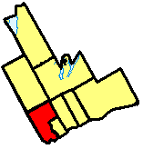 Map location of Pickering, Durham Region 