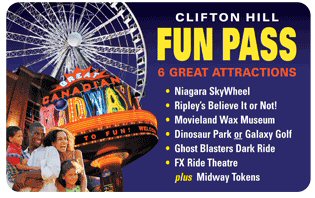 The Fun Pass is a great deal and will allow you to check out a lot if Clifton Hill's great attractions, including Ripley's Believe it or Not