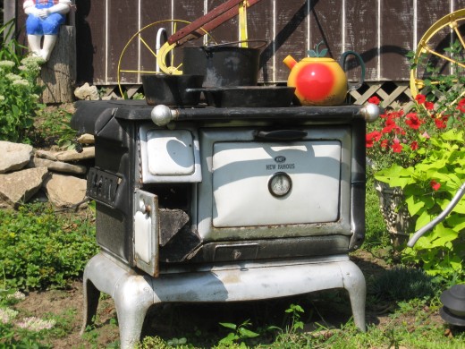 A stove in a yard! - Nonsense