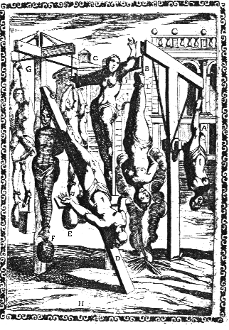 Early wood cut depicting Christians being Martyred for their faith.