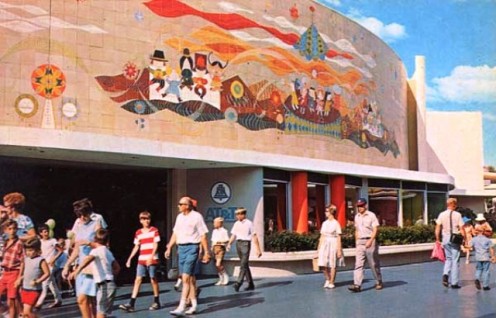 Circle Vision 360 Exhibition Building Disneyland's Tomorrowland 1970's