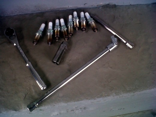 I had to go into work for a few hours this morning.  Afterward, I changed the spark plugs in the Titan.