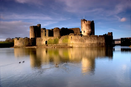 Caerphilly Castle, South Wales