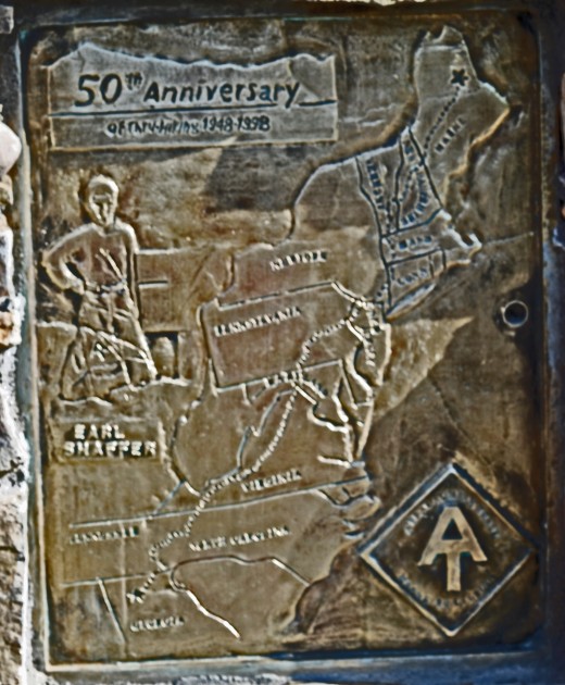 Plaque on Bridge Street Commemorating Appalachian Trail