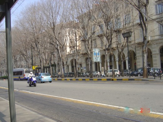 The tree-lined boulevards in Turin exude tranquility and traffic is typically light thanks to excellent public transport