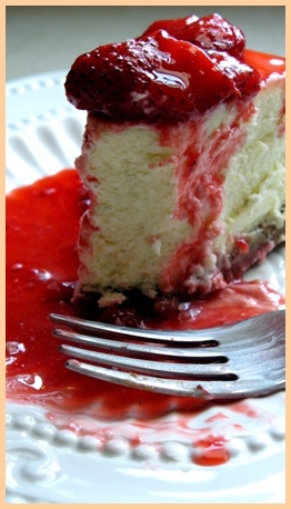 Here's what this strawberry cheesecake is supposed to look like