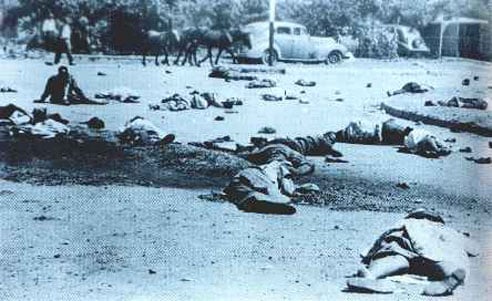 Aftermath of the Sharpeville Massacre, 21 March 1960. Image from Wikipedia