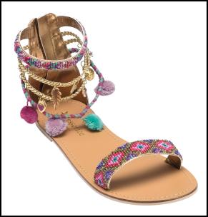 bohemian gypsy 70's style sandals.