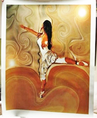 The Ballerina on Giclee-A commissioned work