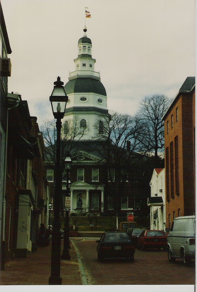 The oldest state capitol building still in use, Annapolis, Maryland. 