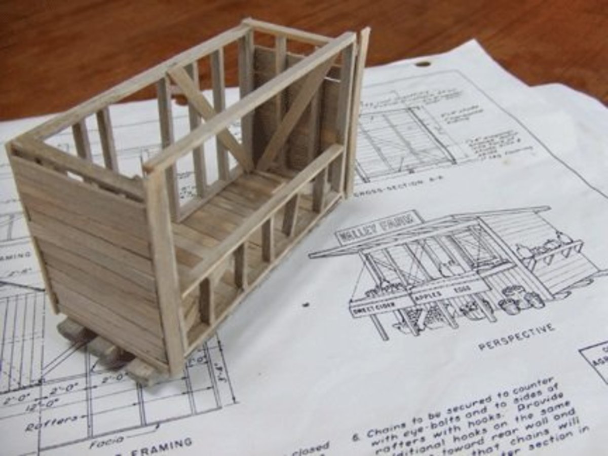 Using Free Plans to Build a Scale Model Building HubPages