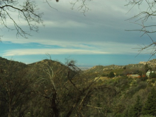 A cloudy day up in the an Bernardino Mountains.