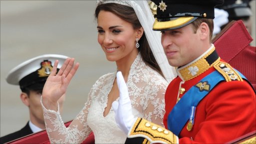 The Royal couple in their carriage