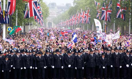 Thousands and thousands of police and armed forces were out on patrol.