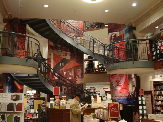 Staircase leading to second and third floors