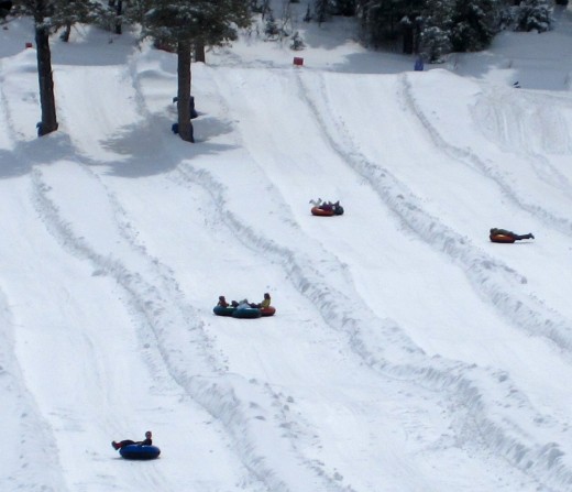 Gorgoza Park tubing hill in Park City, Utah.