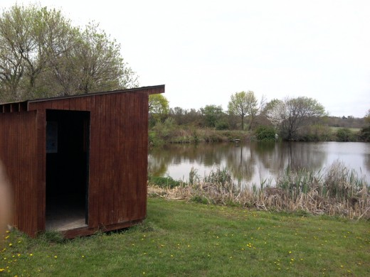 Bird Blind Hut at Norristown Farm Park in Norristown, PA  (Montgomery County)