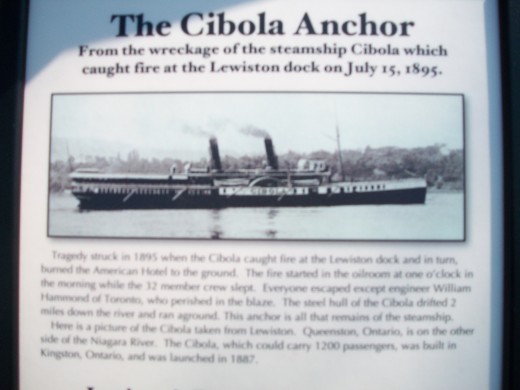 Historical panel about the 'Cibola' anchor