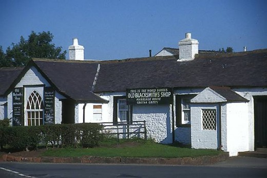 The Old Blacksmith's shop at Gretna Green.