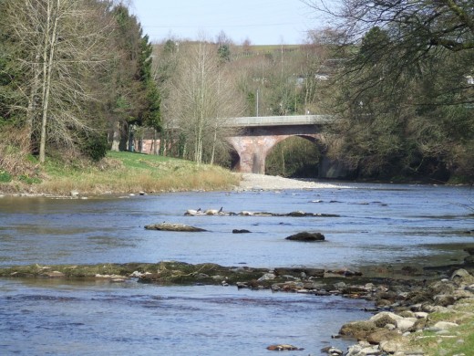 The nearby River Esk