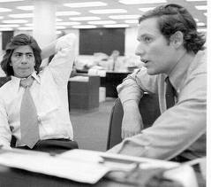 Washington Post reporters Carl Bernstein and Bob Woodward