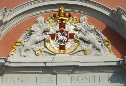 Arms detail at St. Salvator's Basilica, Pruem