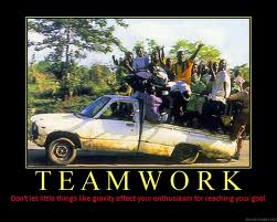 It's all about teamwork - it's all about having a common goal and travelling there in style...together