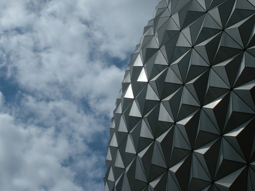 Epcot's enormous signature ball.