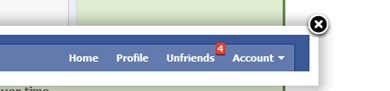 Facebook Unfriend Notification