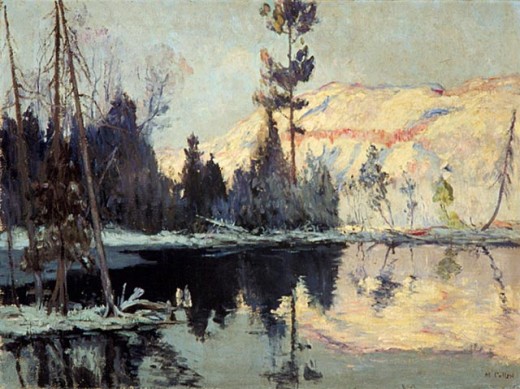 Sunrise, Lac Tremblant (Lake Tremblant) 1922, Maurice G. Cullen