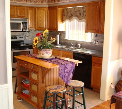 Opening up the kitchen to the dining room can make a big difference in the traffic flow in the rooms.