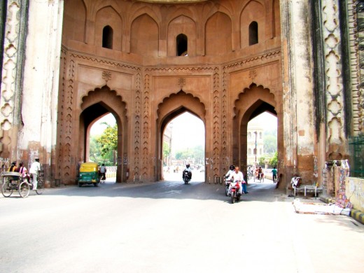 The three arched gateways for the public 