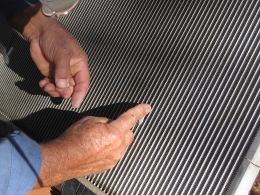 Neville used Need it to patch the radiator