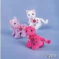 PLUSH CATS FROM THE ORIENTAL TRADING COMPANY