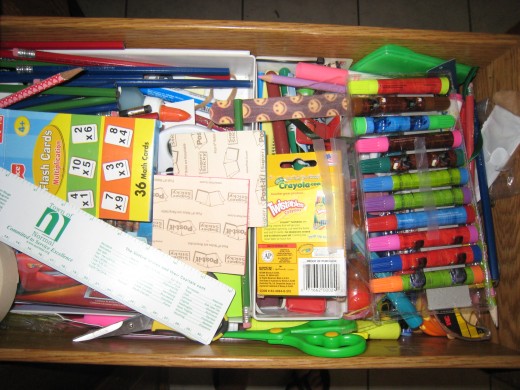 BAH!  I hate this drawer.  It's a clutter collector