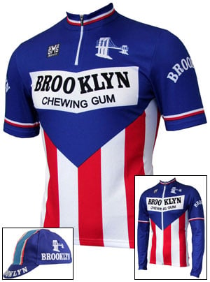 Retro Brooklyn Jersey and kit available at Prendas Ciclismo UK