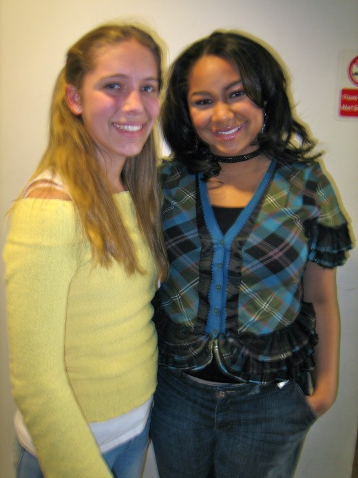 Child actor at Disney Studios with Raven Symone.