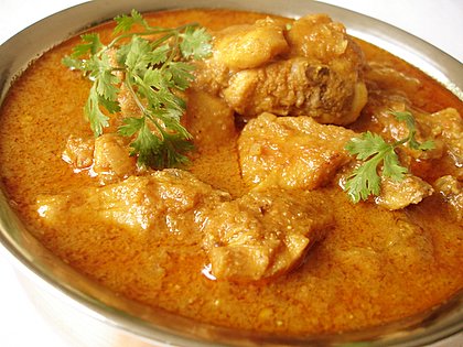 This is Indian Curry with Chicken.